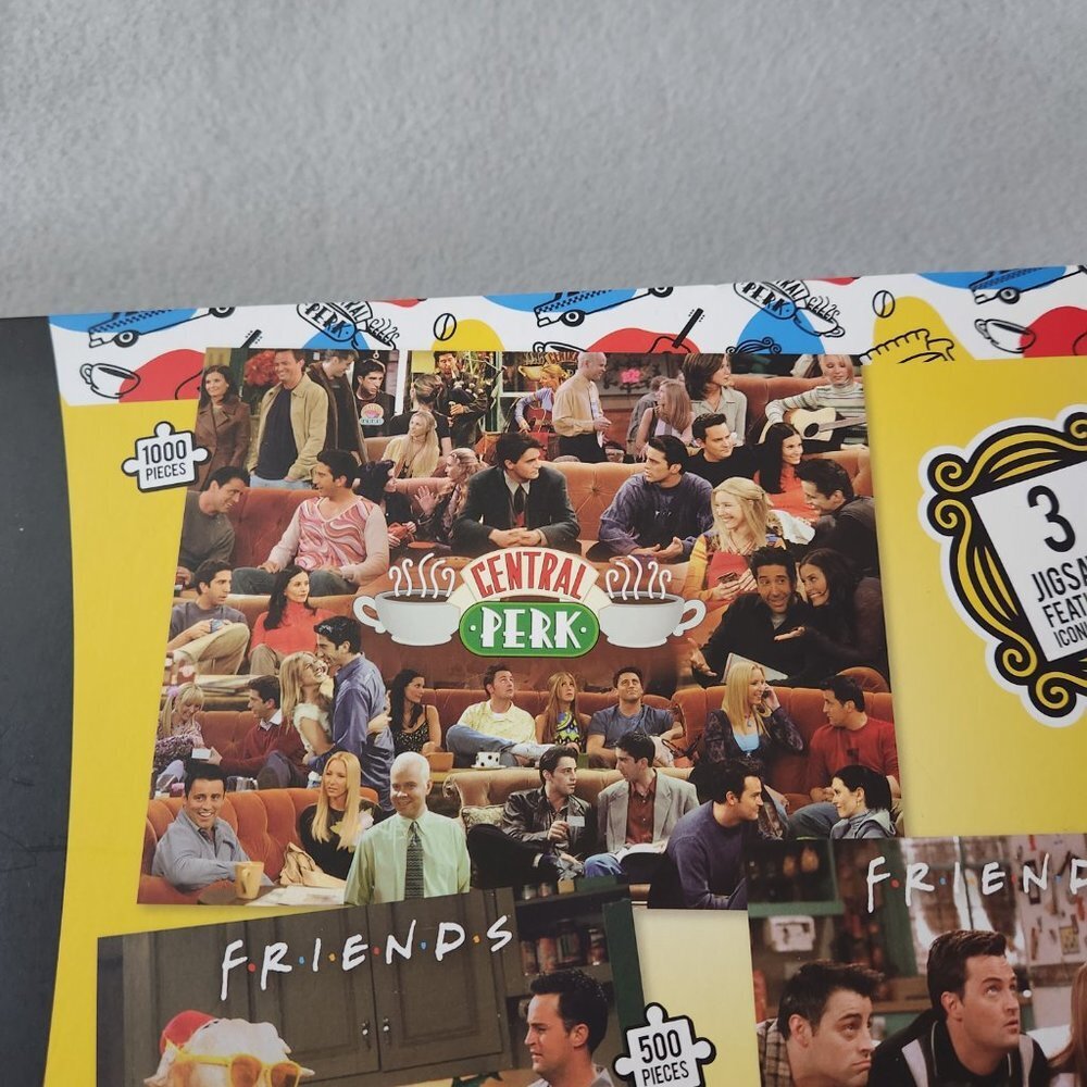 Friends TV Show Puzzles Set of 3 1000 Piece and 2 500 Piece Iconic Scenes Jigsaw - Picture 5 of 8
